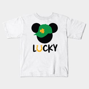 Lucky Hat St Patricks Day Kids T-Shirt